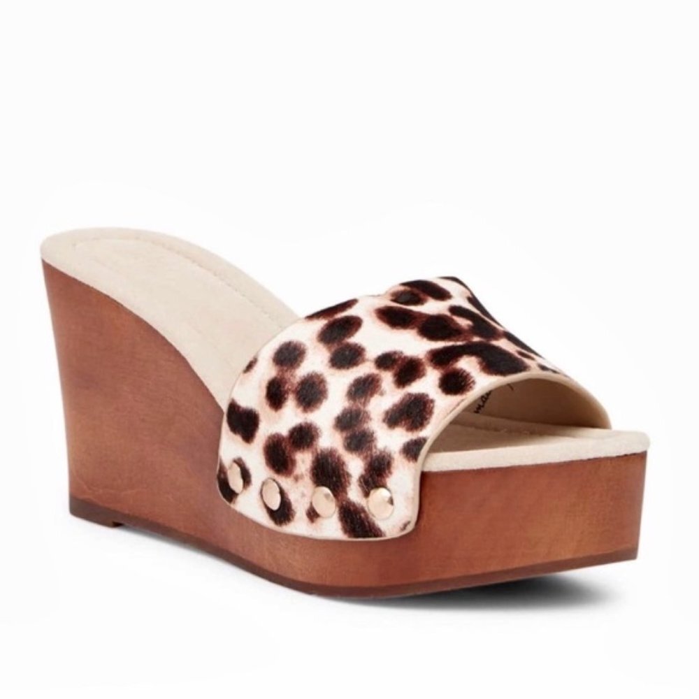 Joie | ‘Bodie’ Calf Hair‎ Wedge Sandal NWT!
